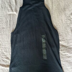 Banana Republic Black Mock Neck Sleeveless Sweater Blouse
